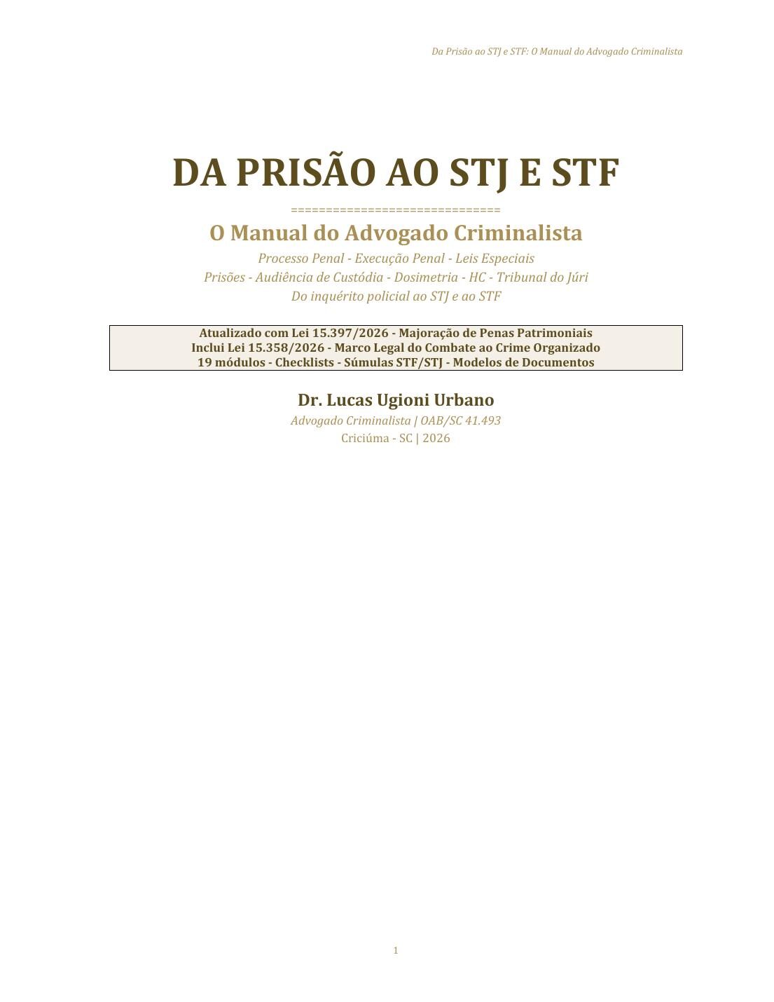 Capa do Manual